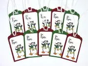 Stampin’ Up! Christmas Gift Tags Penguin Gift Tags Handmade Gift Tags