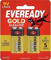 Eveready Gold 9V Alkaline Battery (Pack of 2)