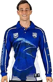 NRL 'Barracuda' Fishing Shirt - Canterbury Bulldogs - Youth - Polo