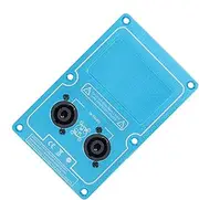 Speaker Wiring Junction Box - Double 4-Core Subwoofer Cable Connector,Audio Amplifier Socket for Stage Sound Recording Studio