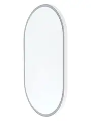 Contour LED Colour-Shifting Oval Mirror in White