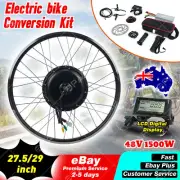 29" Electric Bicycle Motor Conversion 48V 1500W Rear Wheel EBike w/LCD Meter AU