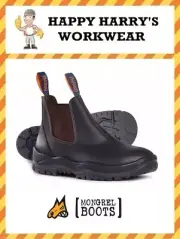 Mongrel Brown Non-Safety Elastic Sided Boot 916030 New In Box!
