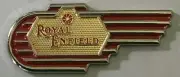 Quality Metal Hat/Lapel Badge - Royal Enfield Tank Logo & Royal Enfield Wings