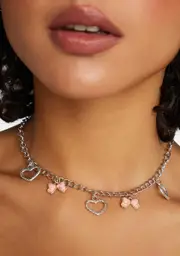 Pretty Perfect Present Charm Necklace