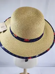 Strawberry print Straw Hat by C.C.Kids for spring/Summer~`Ages 4-10