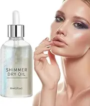 Body Oil with Shimmer | Body Shimmer Body Shine Oil | Long-Lasting Shimmering Body Oil, Body Glow Oil Highlighter, Body Glitter, Skin Glowing Illuminator Oil