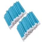100x Travel Portable Lint Free Angled Fiber Makeup Lipstick Color Brushes Set