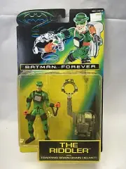 *NEW IN BOX* SEALED Batman Forever, The Riddler w/Brain Drain Helmet. Jim Carrey