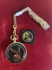 Vintage Playboy Bunny Pocket Watch Franklin Mint New Rare Working