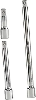 3Pcs Extension Bar Set Drive Ratchet Socket Extender Tool for Hard to Reach Areas Durable Design with Knurled Grip for Automotive DIY Projects