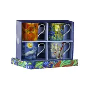 Nostalgic Ceramics Van Gogh Mugs 240ml (Set of 4)