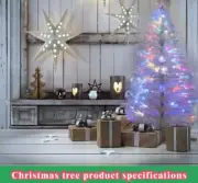 Christmas Tree Xmas Fibre Optic LED White 0.6/1.5/1.8/2.1/2.4M
