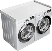 Ulif Laundry Countertop for Washer and Dryer, Over Washer Dryer Topper for Storage and Organization, Overall Size 27.5"D x 54"W x 2.6"H White