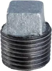 1-1/2" MIP Galvanized Malleable Iron Plug with Square HeadGMPL1120