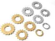 POLSO FC003 12T to 18T Fixed Gear Cog Chrome Stainless Steel Sprocket Bike Freewheel and Locking