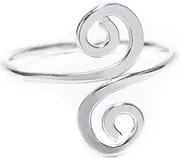 [Windalf] Spirala Women's Toe Ring 14 mm Bohemia Silver Ring Foot Ring Jewellery 925 Sterling Silver, Silver, No Gemstone