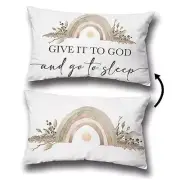 Give It to God and Go to Sleep Decorative Throw Pillow Covers Throw Pillow 1