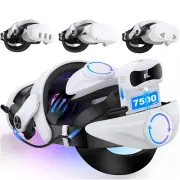 Head Strap with Battery for Meta Quest 3S/Quest 3/Quest 2, Comfor VR Accessory w