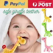 Baby Teether Giraffe Food Grade Silicone TOY BPA Free. EASY TO HOLD, good size.
