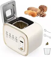 Multifunctional Breadmaker, 600g Fully Automatic Bread Machines with 13 Preset Menus, 15 Hour Appointment, 1h Keep Warm, Simulated Kiln Heating, Toast Baking Machine for Kitchen