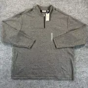 ROWM Sweater Mens 2XL Gray Quarter Zip Pullover
