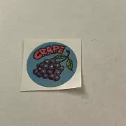 Vintage Scratch N Sniff Grape Scent Sticker G5