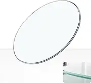 Clear Table Top Round, 1/4'' Thick Pencil Polished Edge Tempered Glass Tabletop Replacement for Dining Table/Coffee/Office/Side Tables(100cm-39.4inch)