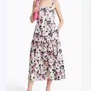 Aidan By Aidan Mattox Satin Floral Print Dress Size 6