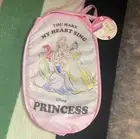 Disney Princess Collapsible Mesh Laundry Bag Hamper Bin with Handles