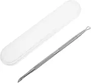 SOESFOUFU Nail Polish Removal Cuticle Care Tool Set Double-ended Pusher Nail File Travel Size Storage Box
