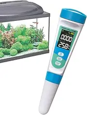 Pool Salt Tester, Tds & Ec Temperature Meter Salinity Testing Kit, 4 in 1 Multifunctional Salt Testers for Swimming Pool, Fish Tanks, Aquarium