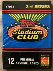 1991 Topps Stadium Club Pack Franklin Stubbs Brewers (Top) Bob Kipper Pirates Ba