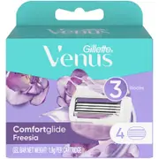 Gillette Venus Comfortglide Freesia Women's Razor Blade Refills 4 Pack