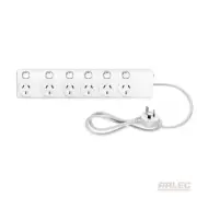 NEW ARLEC 6 Outlet 6 Switch Surge Power Board - PB67