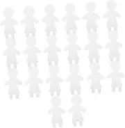 BATHVEVE 20pcs Blank People Cutouts for Boys and Girls DIY Art Projects Paper Figures Children's Drawing Stencils Craft Project Supplies for Home Kindergarten