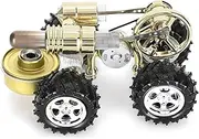 Stirling Engine Model Miniature Car Motor External Combustion Engine Physics Educational Toy Kit for Adults;Teens Mini Steam Build Gas Metal Motor for Science Experiment