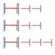 Pallet Rack Relocation Kit Includes Uprights, Load Beams, and Bracing