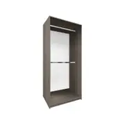 Bedford 900mm Smoked Ash 2 Door Wardrobe Shell