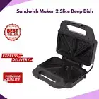 2 Slice Sandwich Maker Deep Dish Non-Stick Press Grill Toastie Jaffle Iron (AU)