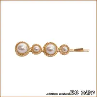 在飛比找momo購物網優惠-【Akiko Sakai】日系珍珠簡約時尚髮夾邊夾