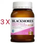 BULK BUY! 3 x BLACKMORES PREGNANCY & BREAST FEEDING GOLD BREASTFEEDING 180 CAPS