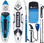 Runwave Inflatable Stand up Paddle Board Non-Slip Deck with Premium SUP Acces...