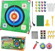 Backyard Golf Game | 4 in 1 Chipping Training Kit,with Detachable Club, Educational Outdoor Toy for Living Room Practice, Team Building