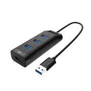 CHB007 4 ports USB3.0 Hub 5Gbps Extender Extension Connector USB Hub with 30cm Cable