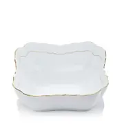 Herend Golden Edge Square Salad Bowl