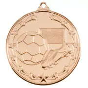 Starboot Football Medal Stamped Iron- FREE ENGRAVING, RIBBON & UK P&P MM1022