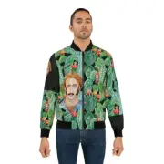 Nicolas Cage "Raising Arizona" Cactus Acid Trip Bomber - Nic Cage Flight Jacket