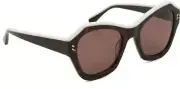 Stella McCartney SC0022S 004 Havana & White Sunglasses Sonnenbrille Size 52