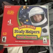 Vtg Jumpstart CD ROM Study Helpers Math Booster PC Grade 1-5 Math Homeschool New